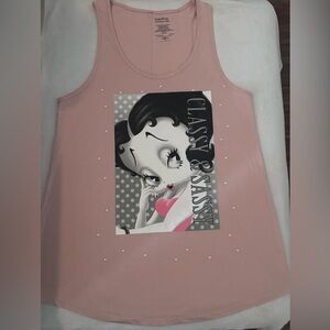 Universal Studios Betty Boop - Classy & Sassy Pink Tank Top